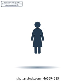 Woman - vector icon