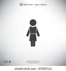 Woman - vector icon