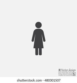 Woman - vector icon