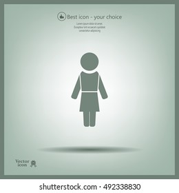 Woman - vector icon