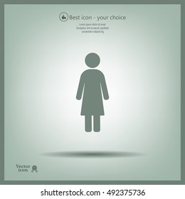 Woman - vector icon