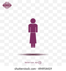 Woman - vector icon