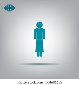 Woman - vector icon