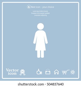 Woman - vector icon