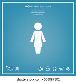 Woman - vector icon