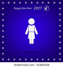 Woman - vector icon