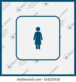 Woman - vector icon
