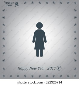 Woman - vector icon