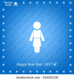 Woman - vector icon
