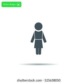 Woman - vector icon