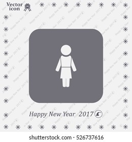 Woman - vector icon