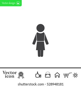 Woman - vector icon