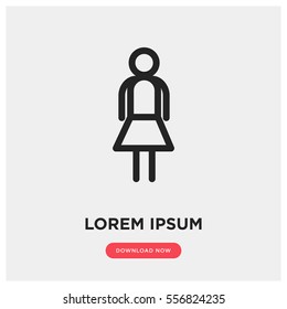 Woman vector icon