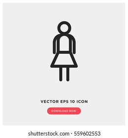 Woman vector icon