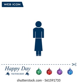 Woman - vector icon