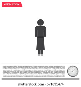 Woman - vector icon