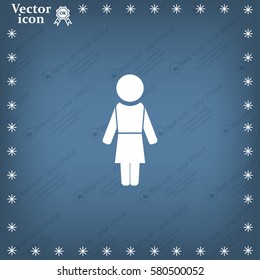 Woman - vector icon