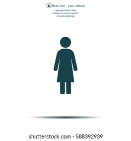 Woman - vector icon