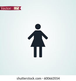 Woman vector icon