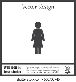 Woman - vector icon
