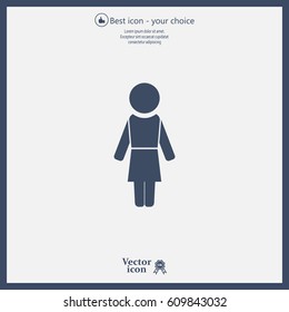 Woman - vector icon