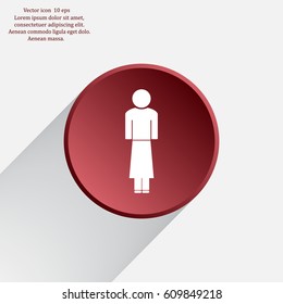 Woman - vector icon