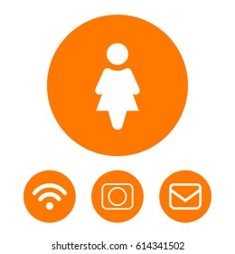 Woman vector icon