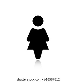 Woman vector icon