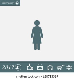 Woman - vector icon