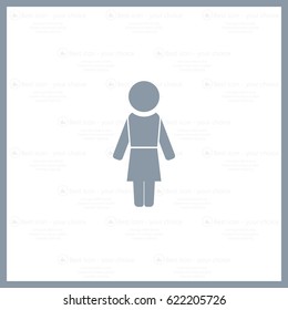 Woman - vector icon