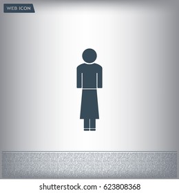Woman - vector icon