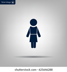 Woman - vector icon