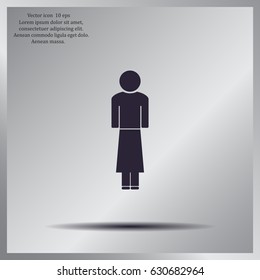 Woman - vector icon