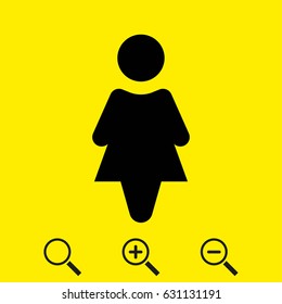 Woman vector icon