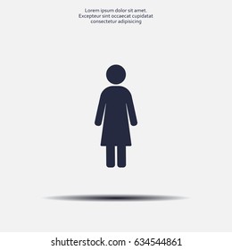 Woman - vector icon
