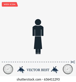 Woman - vector icon