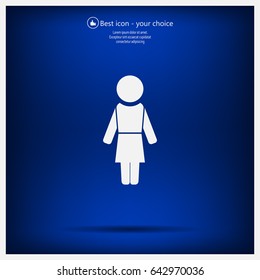 Woman - vector icon