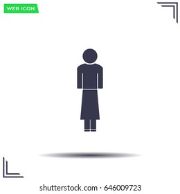 Woman - vector icon