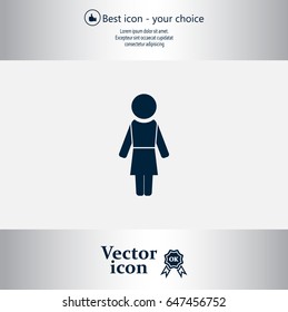 Woman - vector icon
