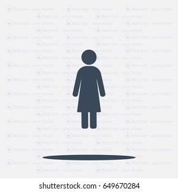 Woman - vector icon