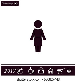 Woman - vector icon