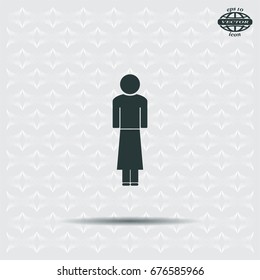 Woman - vector icon