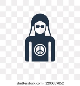 Woman vector icon isolated on transparent background, Woman transparency concept can be used web and mobile