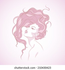 woman. Vector illustration