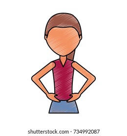 woman  vector illustration