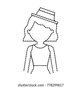 woman  with   vector illustration