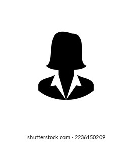 woman vector silhouette on white background.