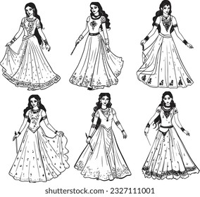 woman vector and white background