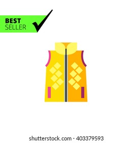 Woman vest icon