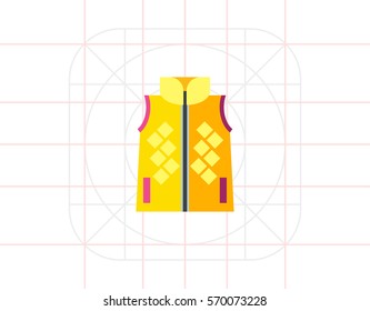 Woman vest icon